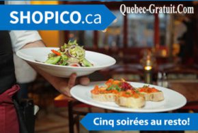 Certificats-cadeaux restaurant entre 110$ et 280$