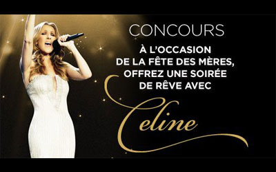 Concour celine dion salut bonjour