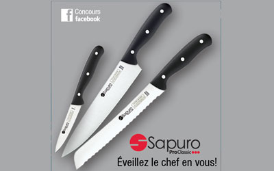 Concours gagnez un Ensemble de 3 couteaux de cuisine