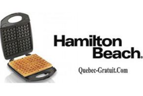 Concours gagnez un Gaufrier Belge à 4 gaufres Hamilton Beach