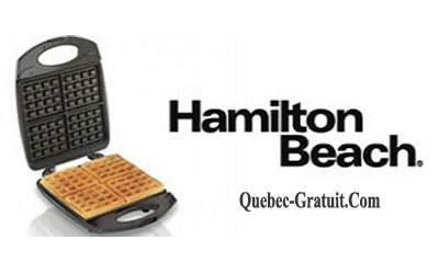 Concours gagnez un Gaufrier Belge à 4 gaufres Hamilton Beach