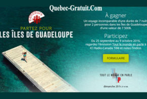 Concours gagnez un Voyage de 7500$ dans les Îles de Guadeloupe