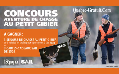 Concours gagnez un séjour de chasse au petit gibier