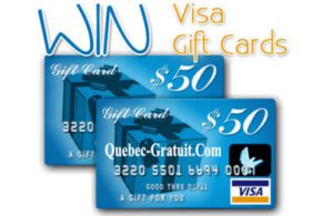 Concours gagnez une Carte cadeau Visa de 50$