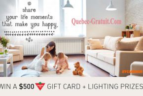 Concours gagnez une Carte cadeaux Canadian Tire de 500$