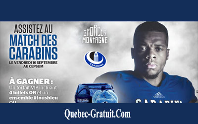 Forfait VIP pour un match de football des Carabins