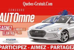 Gagnez une voiture Hyundai Elantra GL 2017