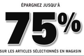 75% de rabais chez Linen Chest