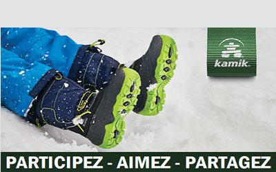 Concours gagnez 10 paires de bottes d’hiver Kamik pour enfant