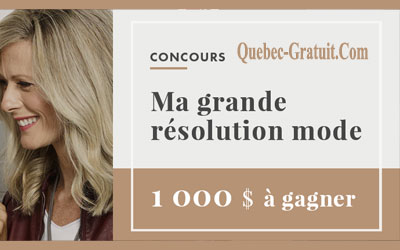 Concours gagnez 1000 $ d'achats