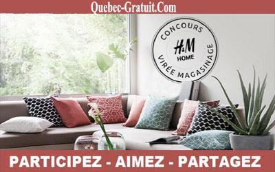 Concours gagnez 2 Virées magasinage H&M Home