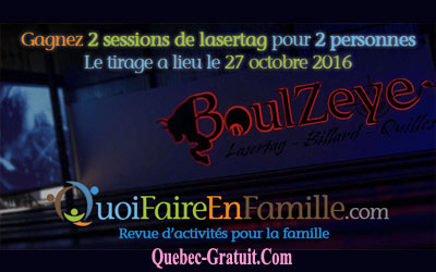 Concours gagnez 2 sessions de lasertag pour 2 personnes