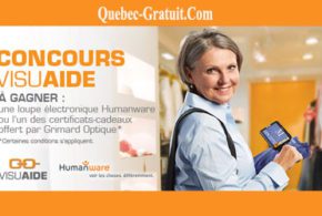 Concours gagnez 200$ sur verres et monture ou loupe électronique
