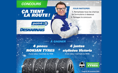 Concours gagnez 4 pneus d'hiver Nokian Tyres
