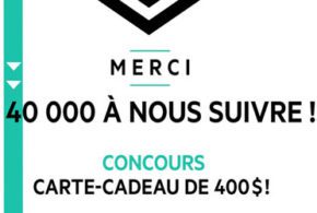 Concours gagnez 400$ à dépenser au Quartier DIX30