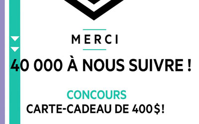 Concours gagnez 400$ à dépenser au Quartier DIX30