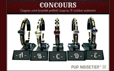 Concours gagnez 5 bracelets avec charms européens de Pur Noisetier