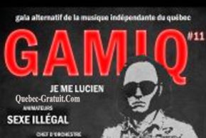 Concours gagnez 5 paires de billets pour le GAMIQ