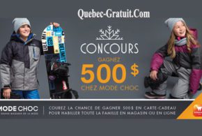 Concours gagnez 500$ chez Mode Choc