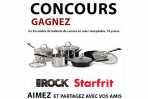 Concours gagnez Un Ensemble de batterie de cuisine