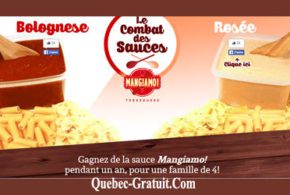 Concours gagnez Un an de sauce Mangiamo