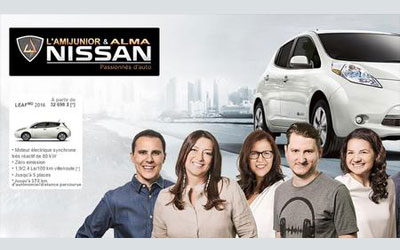 Concours gagnez Une Nissan Leaf pendant un an