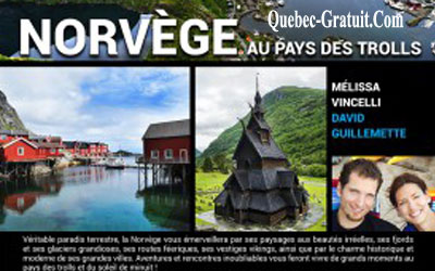 Concours gagnez des Billets pour Les aventuriers voyageurs - Norvège