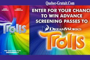 Concours gagnez des Billets pour l'Avant-première du film Trolls