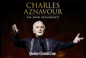 Concours gagnez des Billets pour le spectacle de Charles Aznavour