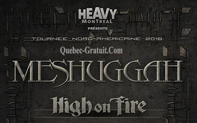 Concours gagnez des Billets pour le spectacle de MESHUGGAH