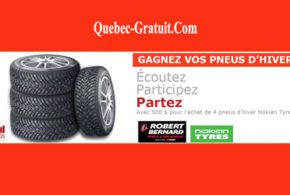 Concours gagnez des Chèques-cadeaux de 500$ pour 4 pneus d'hiver Nokian