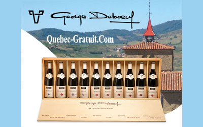 Concours gagnez des Coffrets incluant les 10 crus du Beaujolais Georges Duboeuf