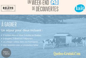 Concours gagnez des escapades de 1500$ pour deux personnes