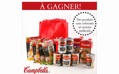 Concours gagnez des produits Campbell's