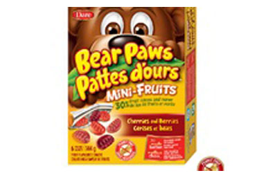 Concours gagnez les nouvelles pattes d'ours aux fruits