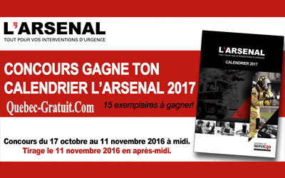 Concours gagnez ton Calendrier L'Arsenal 2017