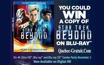 Concours gagnez un Blu-ray du film Star Trek Beyond