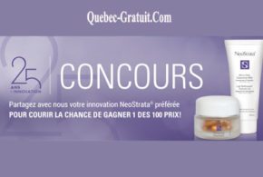 Concours gagnez un Ensemble cadeaux de produits Neostrata