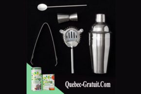 Concours gagnez un Ensemble de shaker et accessoires de bar