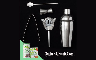 Concours gagnez un Ensemble de shaker et accessoires de bar