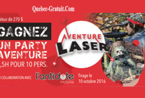 Concours gagnez un Party Aventure Laser