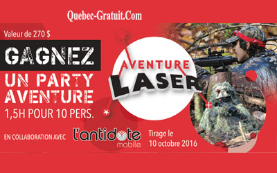 Concours gagnez un Party Aventure Laser