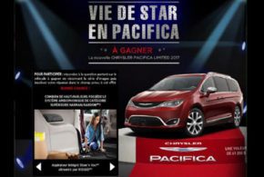 Concours gagnez un Véhicule Pacifica Limited 2017 de 61350$