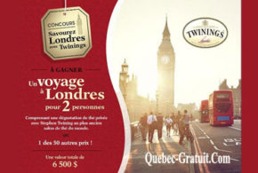 Concours gagnez un Voyage à Londres de 5000$