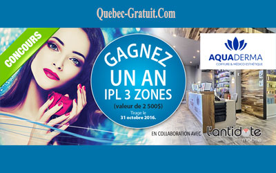 Concours gagnez un an de traitements IPL d'une valeur de 2500$