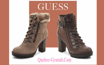 Concours gagnez un bottillon de votre choix entre GUESS Gander ou Grazzy