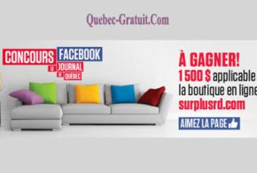 Concours gagnez un certificat-cadeau Surplus RD de 1500$