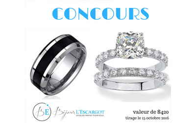 Concours gagnez un ensemble de bagues pour elle et lui