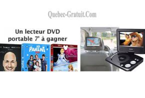 Concours gagnez un lecteur DVD portable de 7