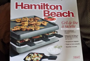 Concours gagnez un raclette-gril pour 8 personnes de Hamilton Beach